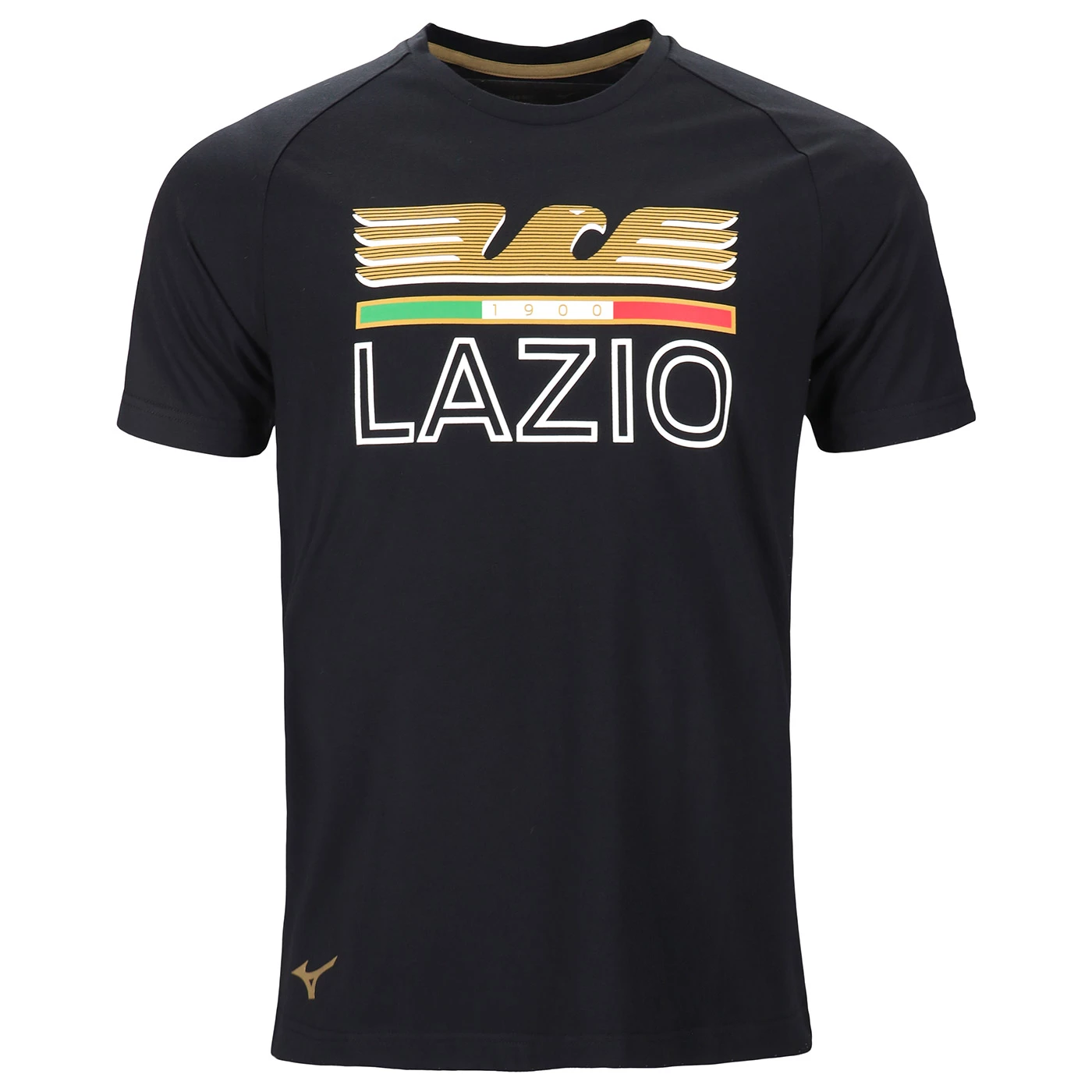 S.S. Lazio フラッグ サイン入り SS LAZIO BLACK LOGO T-SHIRT
