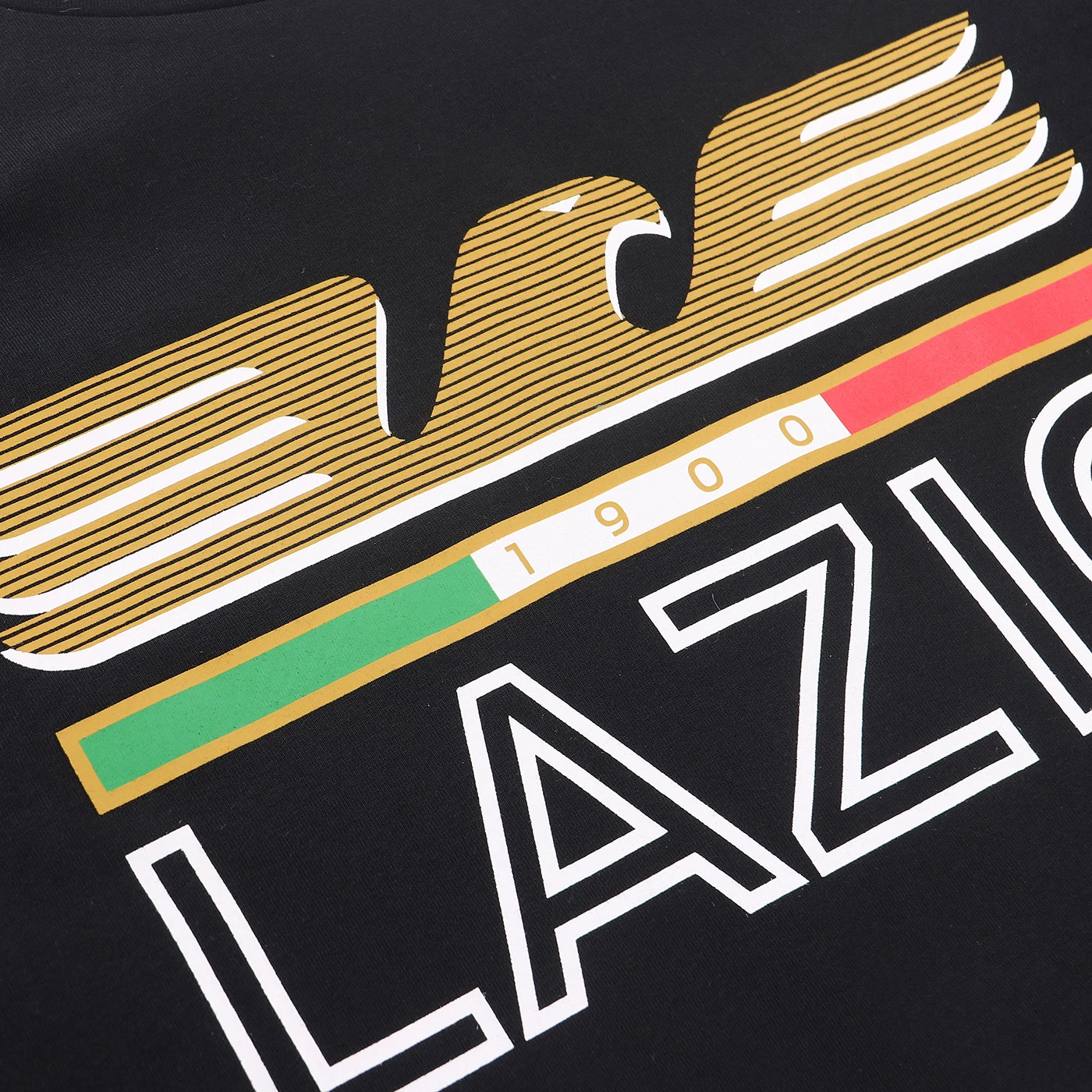 S.S. Lazio フラッグ サイン入り SS LAZIO BLACK LOGO T-SHIRT 2023/24