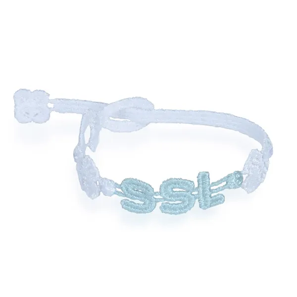 SS LAZIO WHITE/SKY BLUE CRUCIANI BRACELET - KIDS
