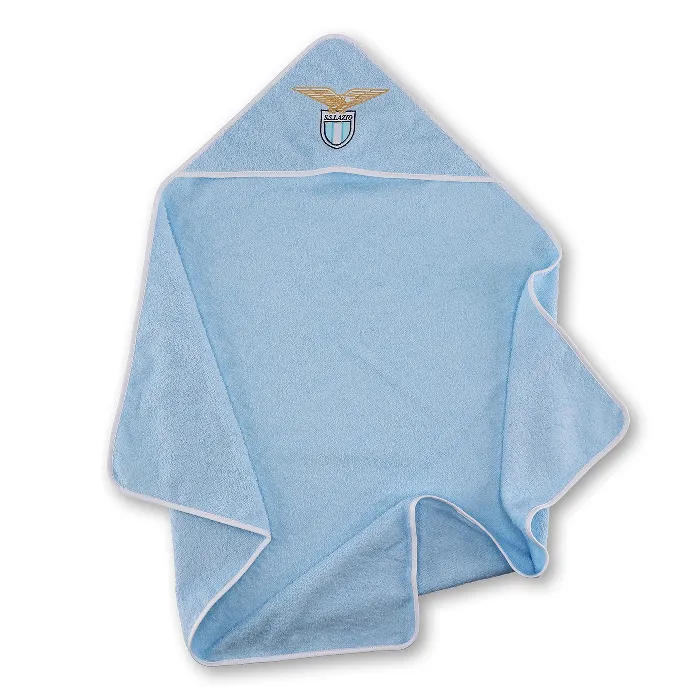 SS LAZIO LIGHT BLUE BABY BATHROBE