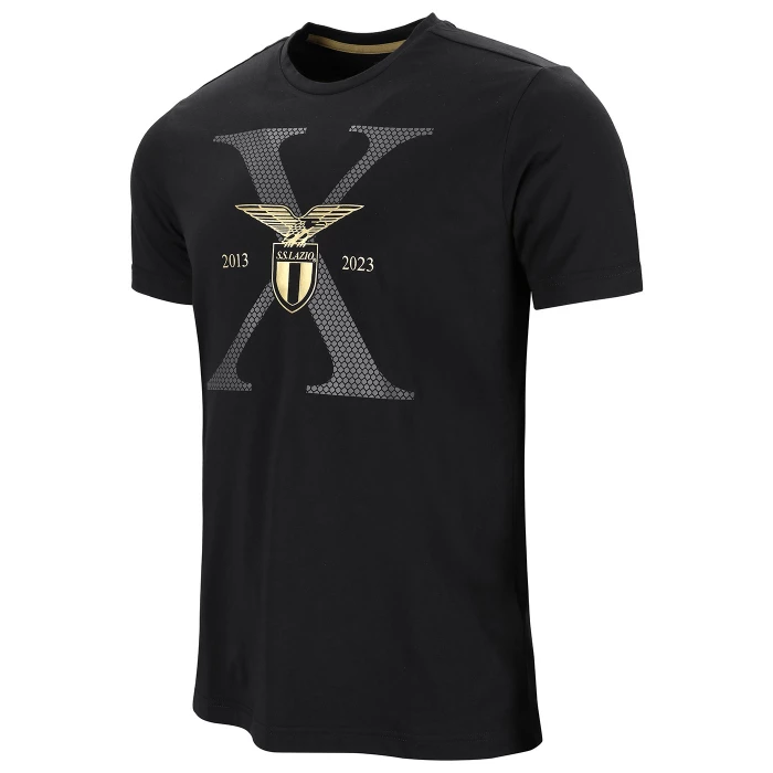S.S. LAZIO SPECIAL ANNIVERSARY BLACK T-SHIRT