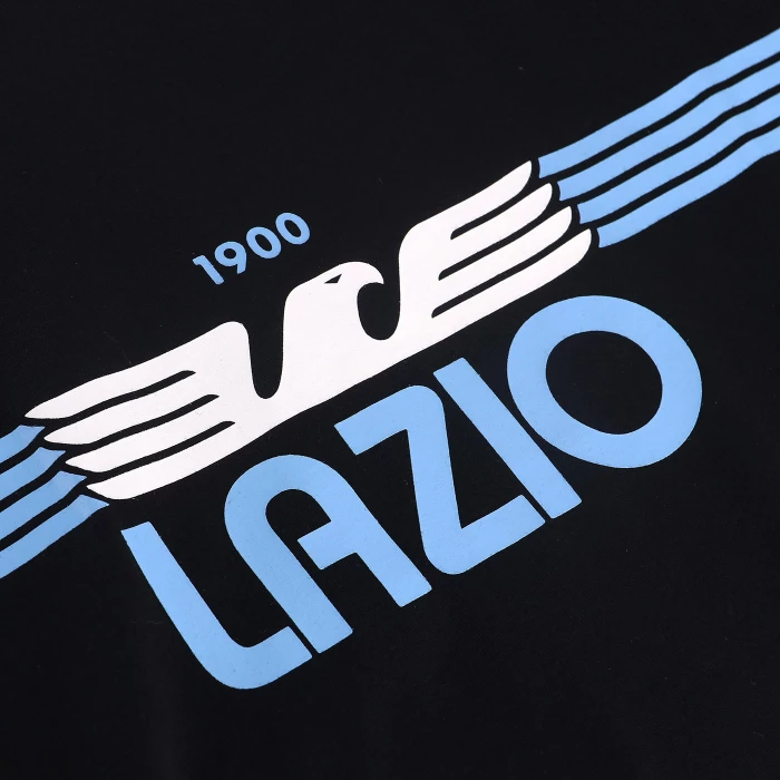 S.S. Lazio フラッグ サイン入り SS LAZIO BLACK LOGO T-SHIRT 2023/24