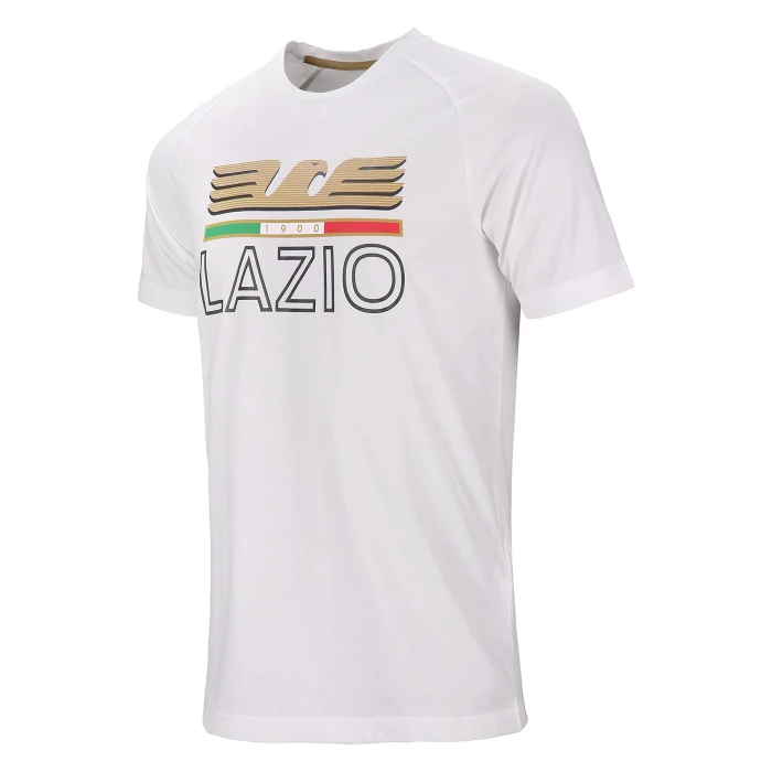 SS LAZIO WHITE LOGO T-SHIRT 2023/24 - KIDS