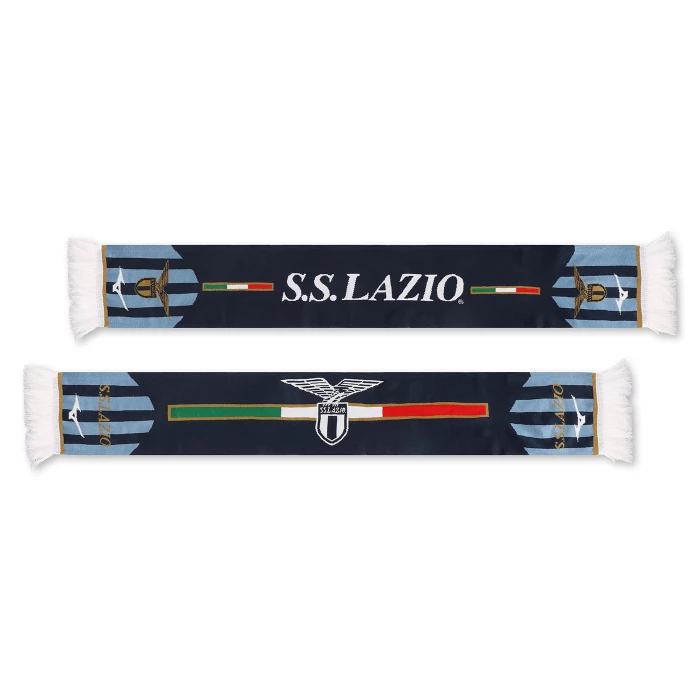 SS LAZIO DOUBLE FACE BLUE SCARF 2023/24