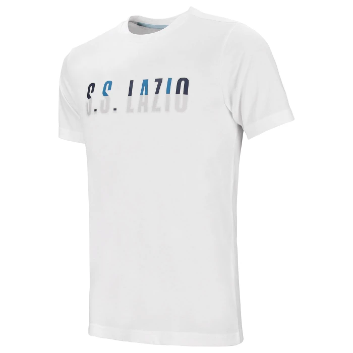 SS LAZIO WHITE LOGO T-SHIRT