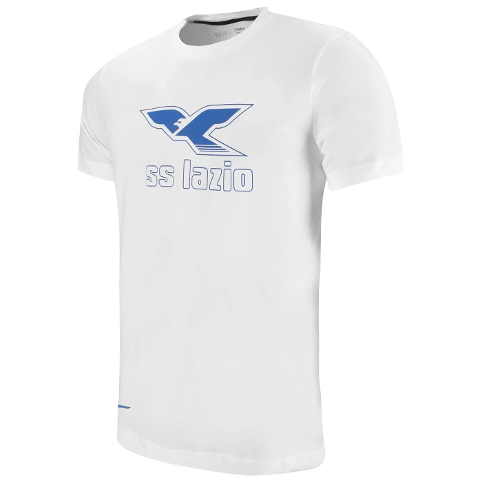 SS LAZIO 125 ANNIVERSARY WHITE PRESENTATION T-SHIRT - KIDS