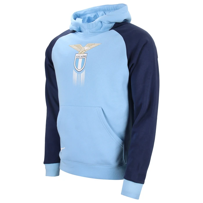 LAZIO FELPA FAN CON CAPPUCCIO BAMBINO AZZURRA 2024/25
