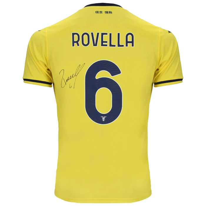SS LAZIO AWAY JERSEY 2024/25 SIGNED ROVELLA