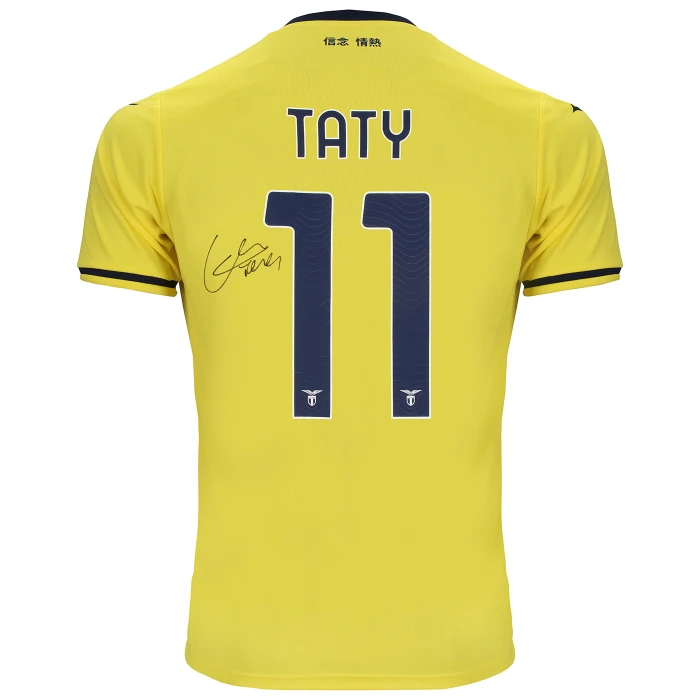 SS LAZIO AWAY JERSEY 2024/25 SIGNED TATY