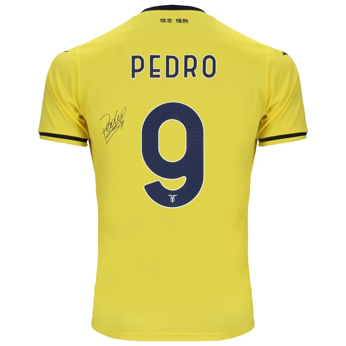 SS LAZIO AWAY JERSEY 2024/25 SIGNED PEDRO