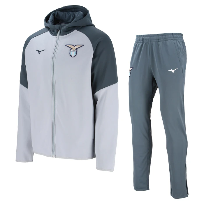 SS LAZIO SILVER PRESENTATION FZ HOODIE TRACKSUIT 2025/26