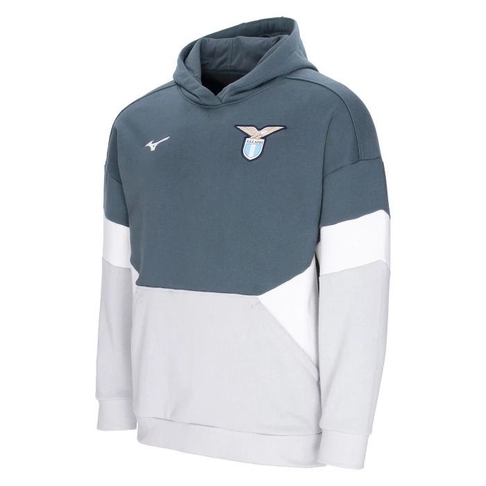 SS LAZIO GREY TRAVEL HOODIE 2025/26 - KIDS