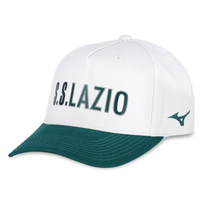 SS LAZIO OFFICIAL TEAM NAME WHITE LOGO CAP 2025/26