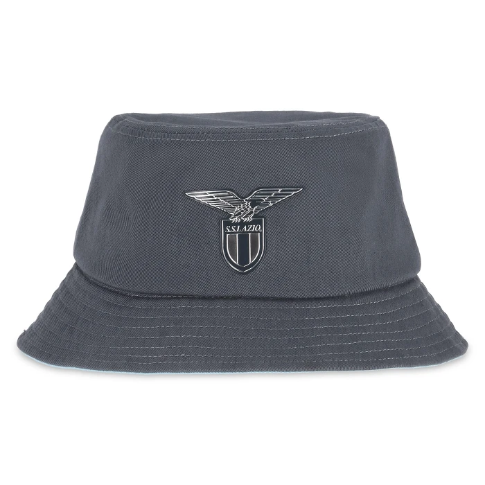 SS LAZIO DARK SLATE LOGO BUCKET HAT 2025/26