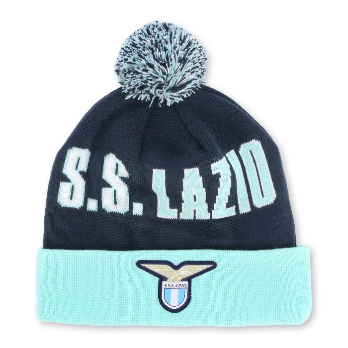 SS LAZIO POMPOM BEANIE LOGO GREEN 2025/26