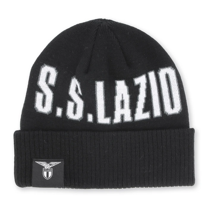 SS LAZIO BLACK BEANIE 2025/26