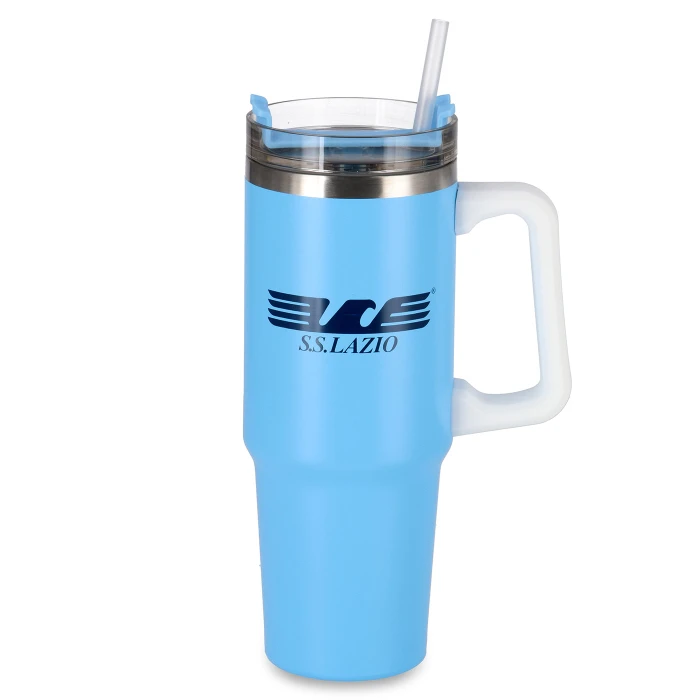 LAZIO LARGE THERMAL MUG WITH HANDLE