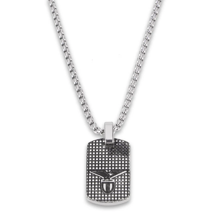LAZIO NECKLACE WITH LOGO TAG