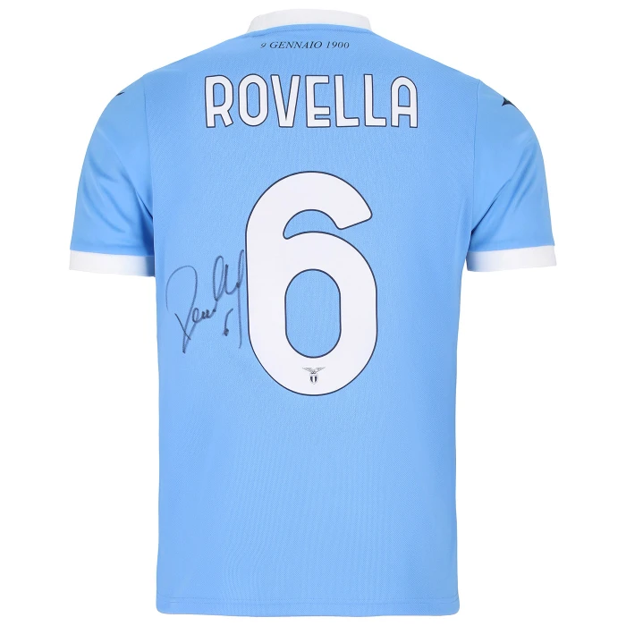 SS LAZIO ROVELLA SIGNED HOME JERSEY 2025/26