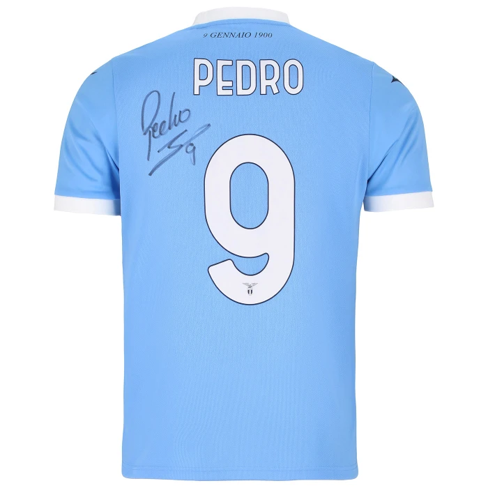 SS LAZIO PEDRO SIGNED HOME JERSEY 2025/26