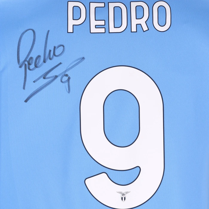 SS LAZIO PEDRO SIGNED HOME JERSEY 2025/26