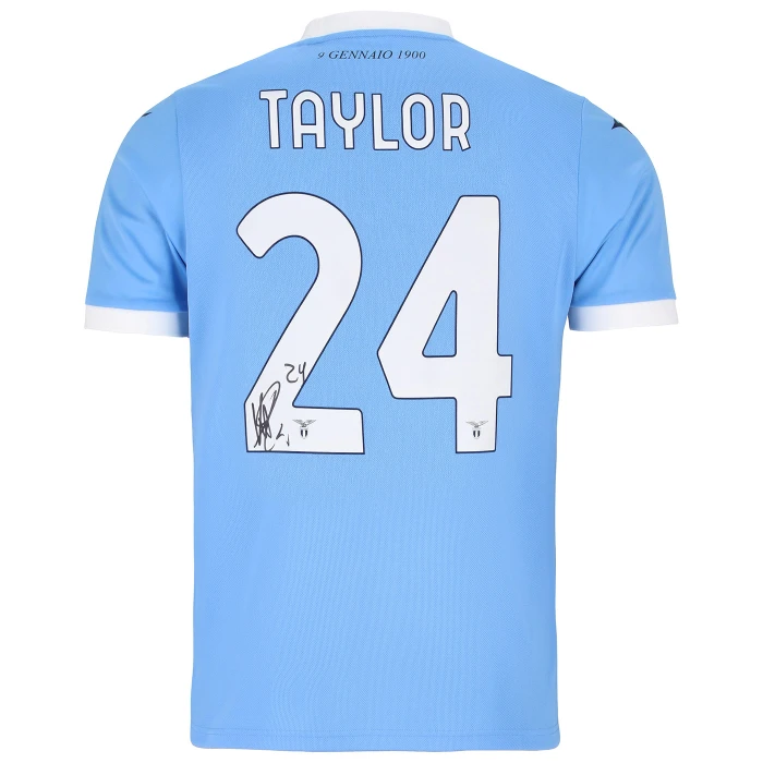 SS LAZIO TAYLOR SIGNED HOME JERSEY 2025/26