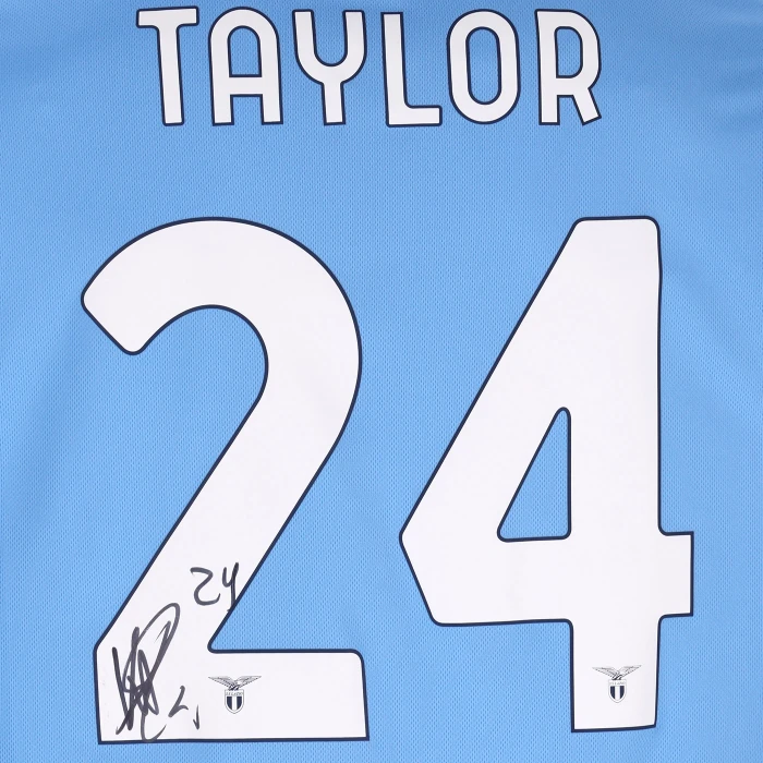 SS LAZIO TAYLOR SIGNED HOME JERSEY 2025/26