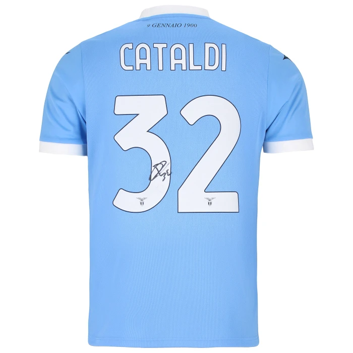 SS LAZIO CATALDI SIGNED HOME JERSEY 2025/26