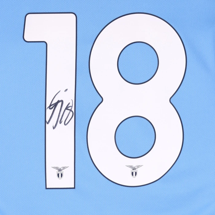 SS LAZIO ISAKSEN SIGNED HOME JERSEY 2025/26