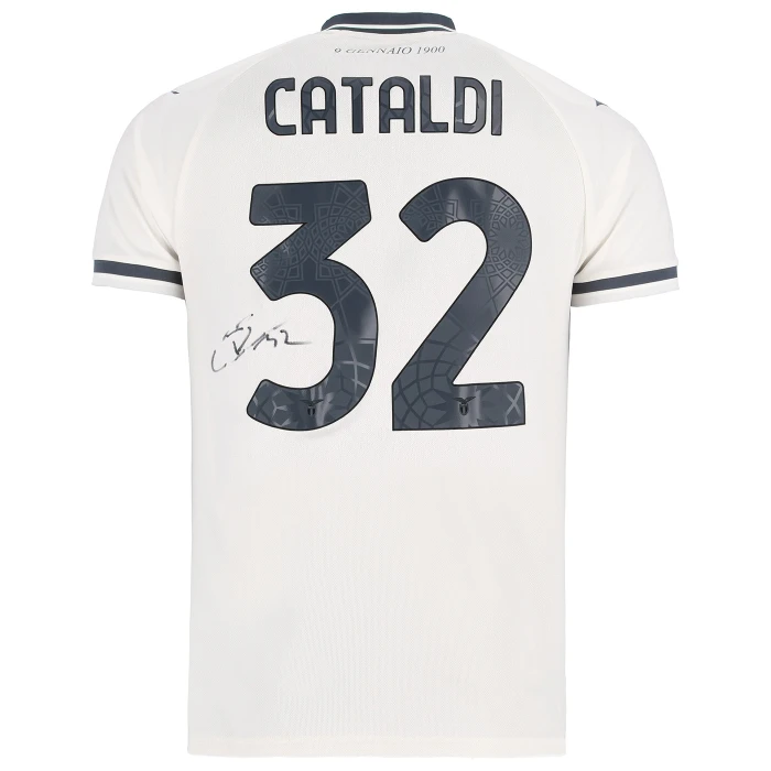 SS LAZIO CATALDI SIGNED AWAY JERSEY 2025/26