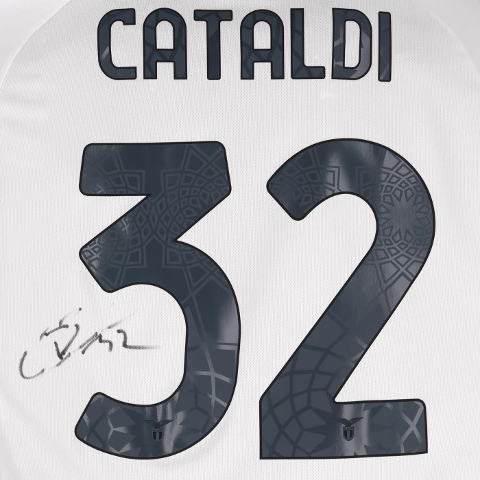 SS LAZIO CATALDI SIGNED AWAY JERSEY 2025/26