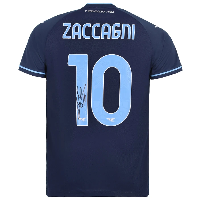 SS LAZIO ZACCAGNI SIGNED THIRD JERSEY 2025/26