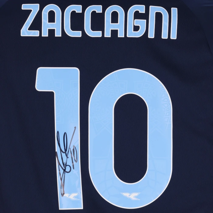 SS LAZIO ZACCAGNI SIGNED THIRD JERSEY 2025/26