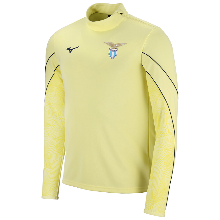 SS LAZIO YELLOW ZIP SHOULDER TRAINING TOP 2026/27