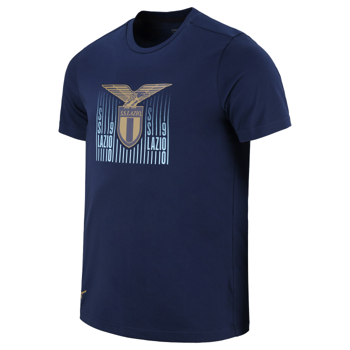 SS LAZIO NAVY CREST GRAPHIC T-SHIRT
