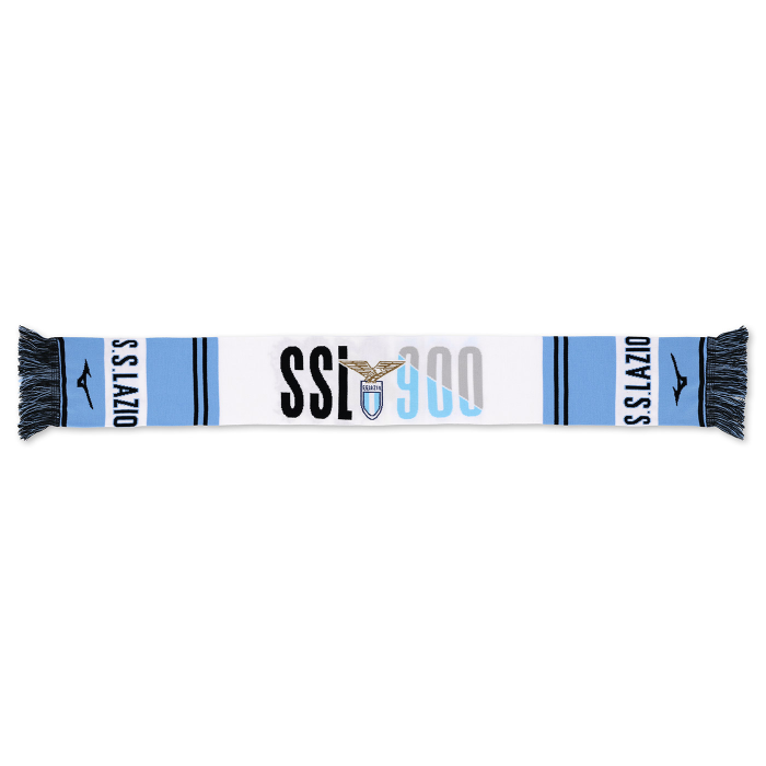 SS LAZIO WHITE DOUBLE FACE SCARF