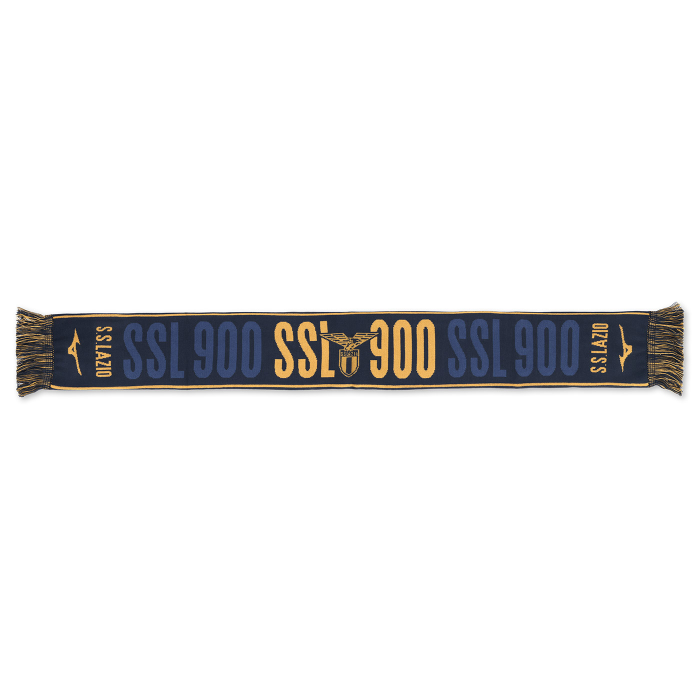 SS LAZIO NAVY DOUBLE FACE SCARF